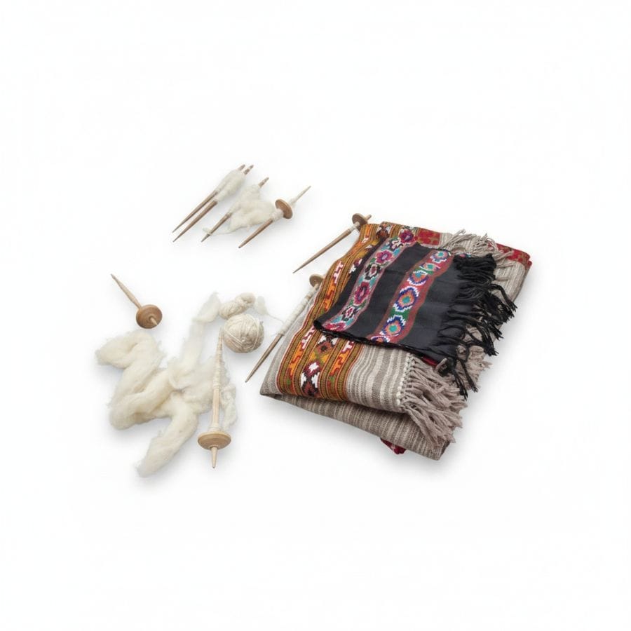 Artisanal Hand-Spinning and Wool Crafting Kit