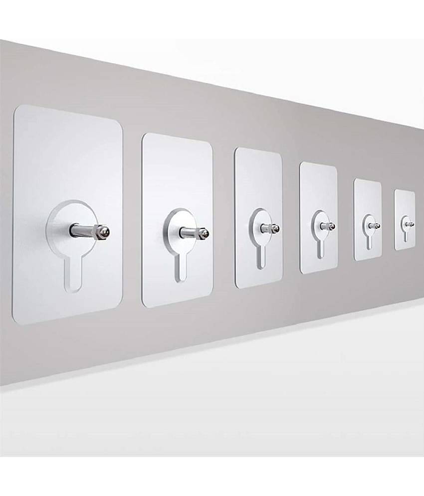 Self Adhesive Screw hooks (Pack of 6)