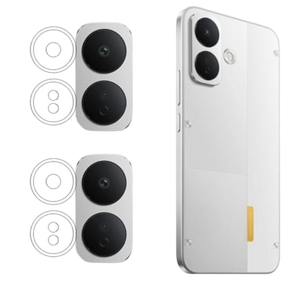 ISAAK Back Camera Lens Protector compatible for Poco X8 5G (Pack of 2) ISAAK Back Camera Lens Protector compatible for Poco X8 5G (Pack of 2)