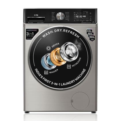IFB 10 Kg/7 Kg/3 Kg 3-in-1, AI Powered, Fully Automatic Washer Dryer Refresher (IFB Laundrimagic, EXECUTIVE PLUS ZXV, 9 Swirl Wash, Eco Inverter Technology, SUS VCM) IFB 10 Kg/7 Kg/3 Kg 3-in-1, AI Powered, Fully Automatic Washer Dryer Refresher (IFB Laun