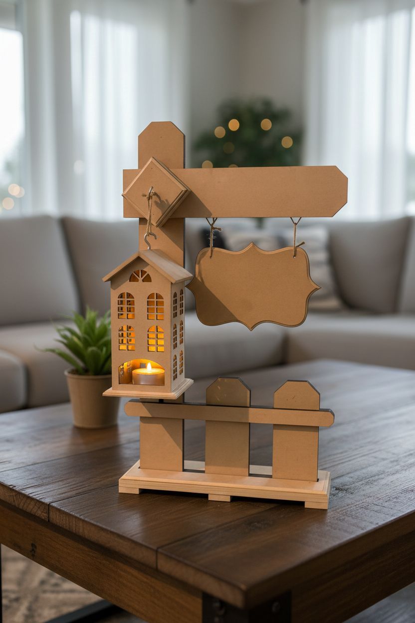 Dbeautify's Stand with Lantern & Hanging Boards
