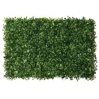 De Gardenia(DGM-3600A 24x16 cm Artificial Boxwood Panels Faux Plant Grass Green Wall Panel Set of 12 for Outdoor/Indoor Garden Backyard DecorationArtificial Grass WallVertical Gardens