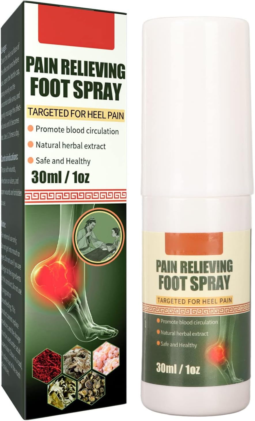 ELHAE Herbal Foot Pain Reliving Comfort Spray | Cooling Heel & Arch Relief Mist with Eucalyptus & Mint | Non?Greasy Daily Foot Care | 30?ml