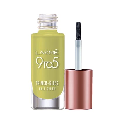 Lakmé 9 to 5 Primer + Gloss Nail Colour, Lime Treat, 6 ml Lakmé 9 to 5 Primer + Gloss Nail Colour, Lime Treat, 6 ml - Lime Treat / 6 ml (Pack of 1)
