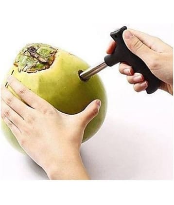 Meena Fashion - Black Stainless Steel Coconut Peeler ( Pack of 1 )