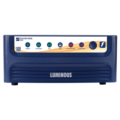 Luminous Inverter & Battery Combo (Power sine 1100 Pure Sine Wave 900VA/12V Inverter with RC18000ST Short Tubular 150Ah Battery) for Home, Office & Shops Luminous Inverter & Battery Combo (Power sine 1100 Pure Sine Wave 900VA/12V Inverter with RC18000ST Short Tubular 150Ah Battery) for Home, Office & Shops