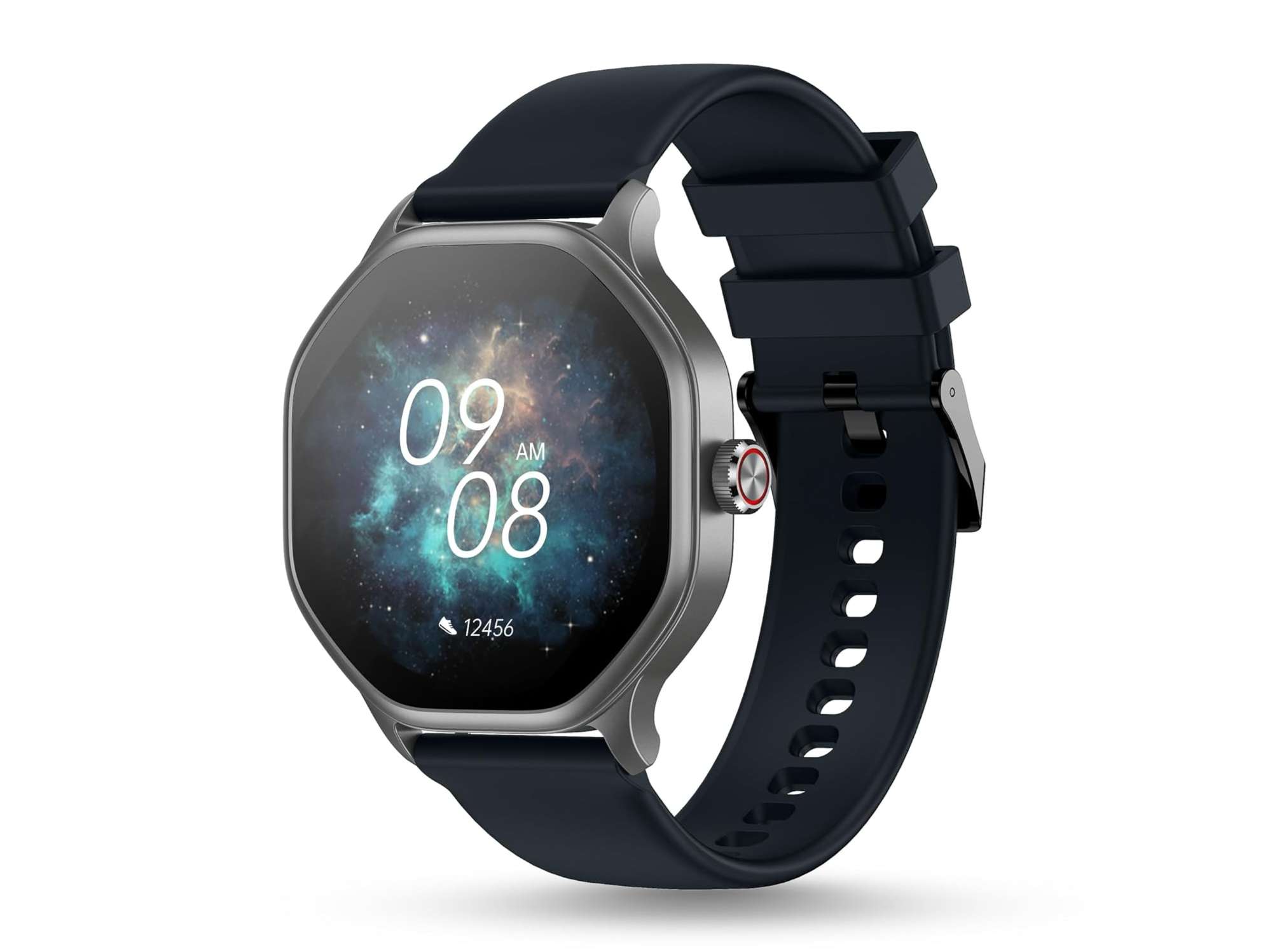 Pebble Hive Smart Watch 1.39" HD Octa Display, BT Calling, Health Suite, DIY Watch Face, World Clock  - Black