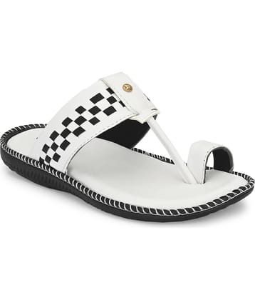 Leeport Black Men's Kolhapuris