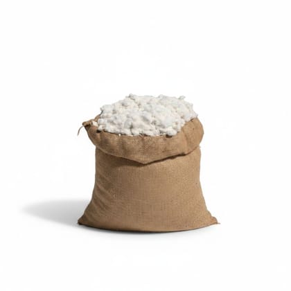 Raw Cotton in Jute Sack - 10 kg - One jute sack