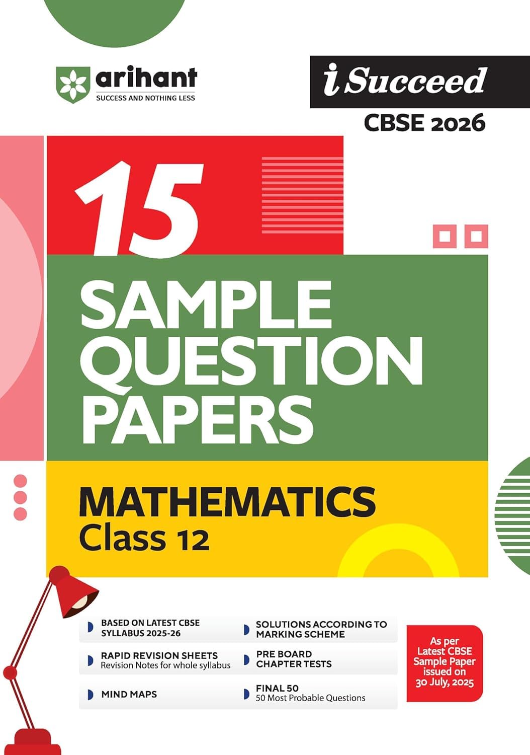 Arihant isuccess 15 Sample question paper Mathematics Class 12 ||2026 examination ||aspm12