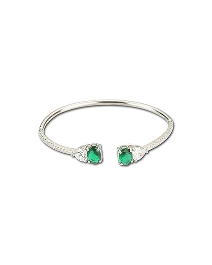 AABHA Silver Kada for Women (Silver, 2.4)