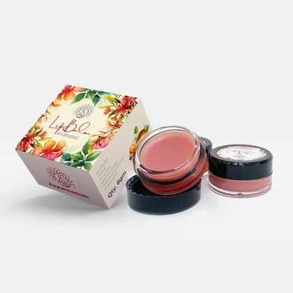 AAYURMADOM 100% Herbal Lip Balm for All Ages (Including Babies) with Beetroot, Shea Butter & Almond Oil