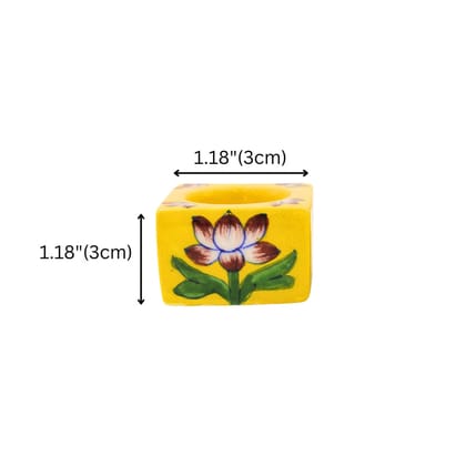 Multicolour Mosaic T-light Holders  Set of 2