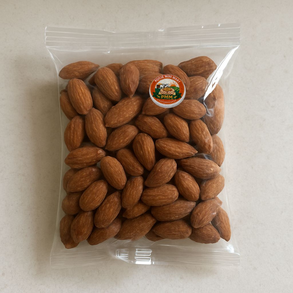 Pooja Mini Mart's roasted almonds