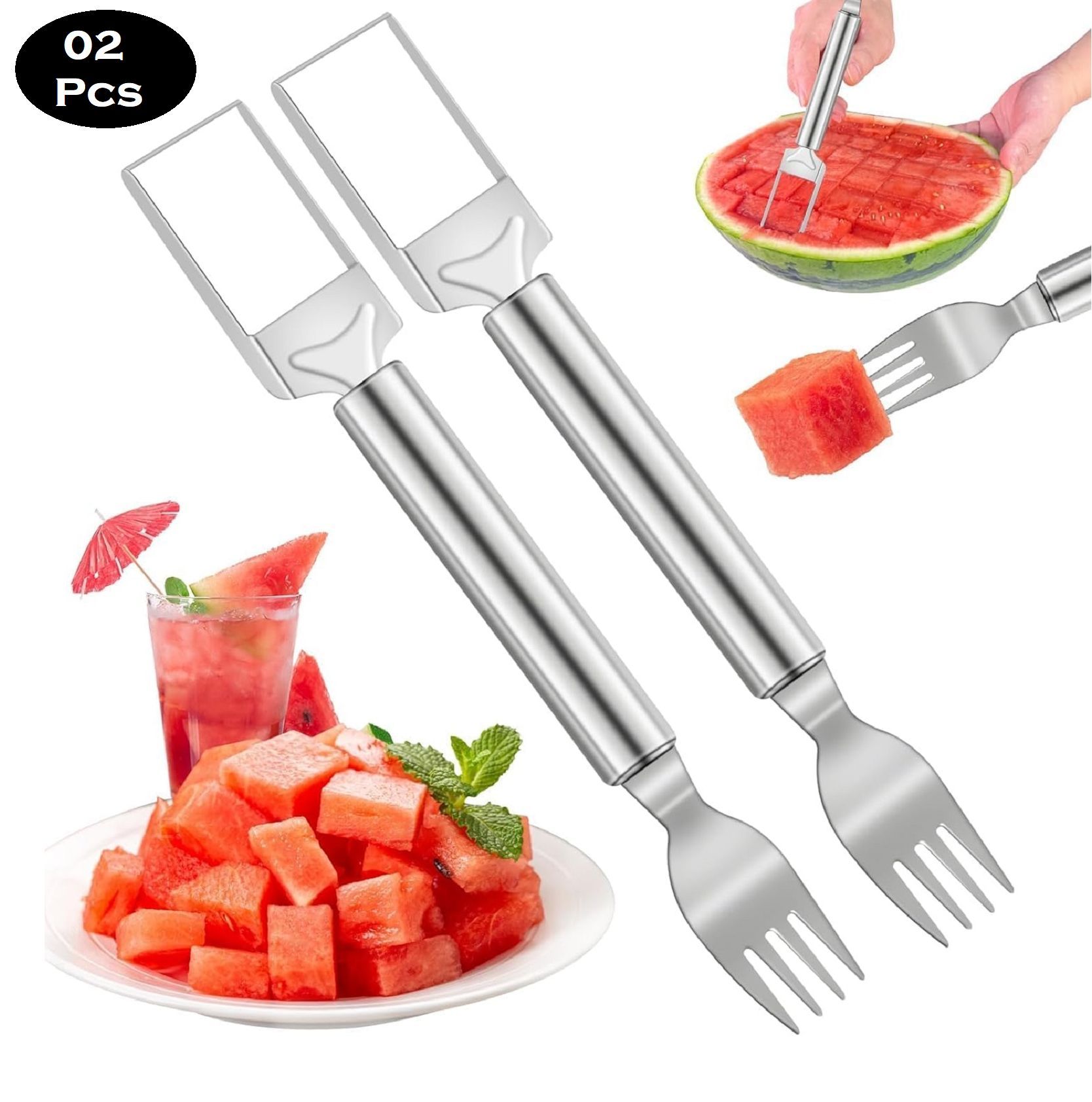 2pcs Watermelon Fork