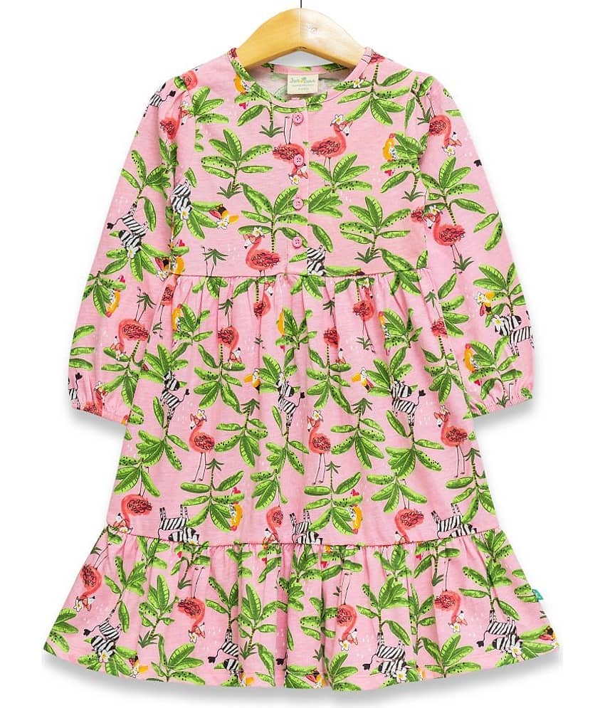 Juscubs Cotton Frock For Girls ( Pack of 1 , Pink )