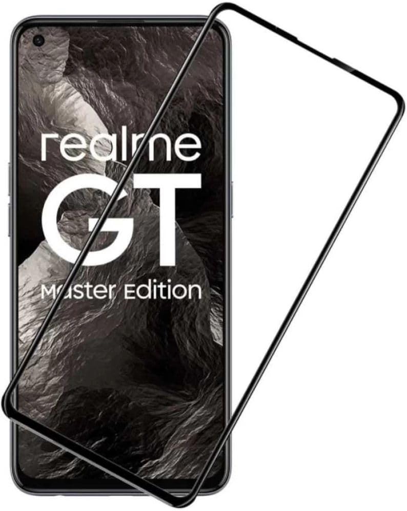 PLUGTECH Advanced Tempered Glass With Anti-Explosion 9H Hardness Edge-To-Edge Coverage Screen Guard for Realme GT MASTER