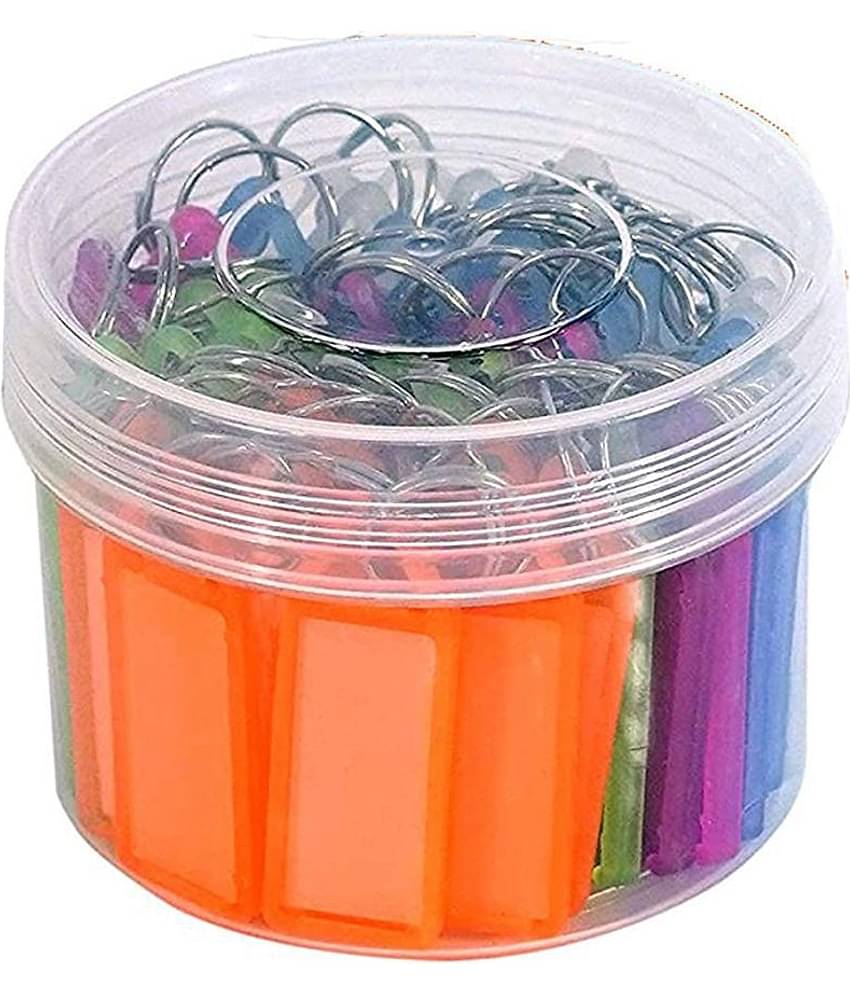 Prachi Multicolour Plastic Keychain - Pack of 50