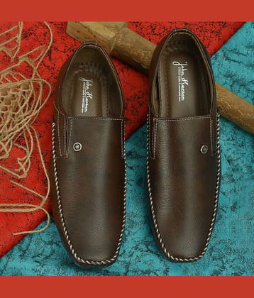 John Karsun - Black Men's Slip On Formal Shoes
