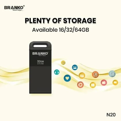 USB 2.0 PEN DRIVE METAL BODY  N20-32GB