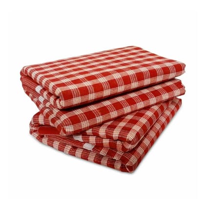 MAYAPURI Cotton Traditional Handloom Gamcha/Gamchha/Gamucha/Gamusa/Towel (Red & White) MAYAPURI Cotton Traditional Handloom Gamcha/Gamchha/Gamucha/Gamusa/Towel (Red & White)