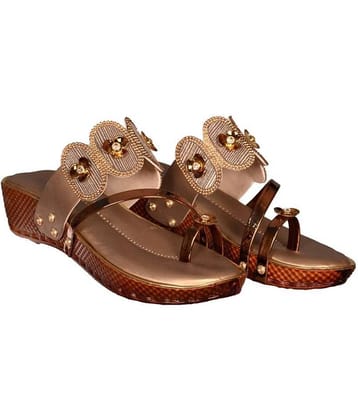 Footprints Brown Women's Sandal Heels