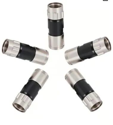 Cable Jointer Cable Extension Female Adaptor Rg6, Rg59 Dth, Dish Antenna, Cable Tv Cable Extention Cable Connector Qty-5