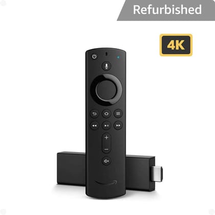 Fire TV Stick 4K with All-New Alexa Voice Remote | Streaming Media Player - CR Fire TV Stick 4K with All-New Alexa Voice Remote | Streaming Media Player - CR - BLACK