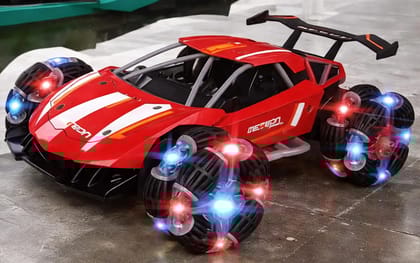 Braintastic Moka Drift Racing Car, Unique 8 Wheels with Remote Control, Crash-Resistance Alloy Body, Rotate 360 in Place with Lights for Kids Braintastic Moka Drift Racing Car, Unique 8 Wheels with Remote Control, Crash-Resistance Alloy Body, Rotate 360 in Place with Lights for Kids