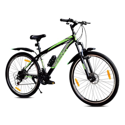Leader Stark 29T [21-Speed] MTB Cycle With Dual Disc Brake And Front Suspension 29 T Mountain Cycle (21 Gear, Black)