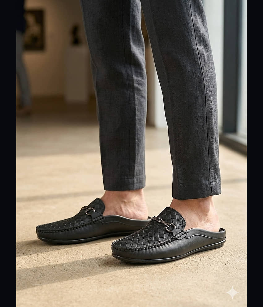 Sir Corbett SS26 Men's Casual Mules Black Men's Mules Shoes