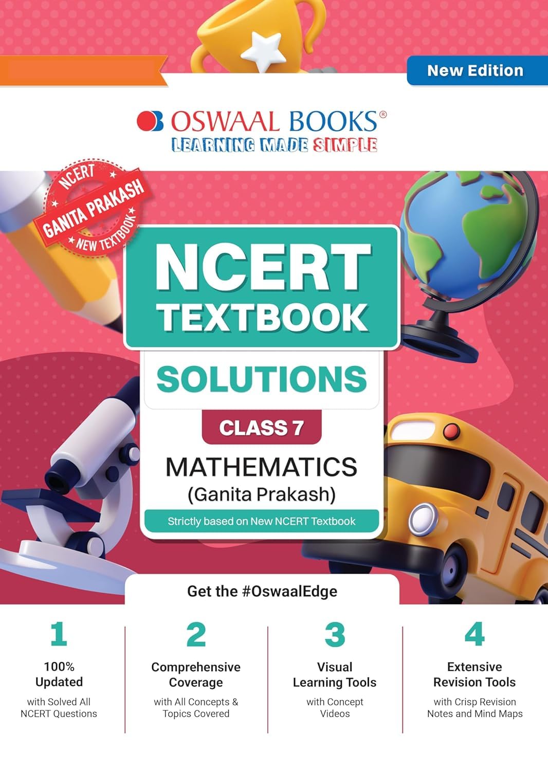 OSWAAL NCERT TEXTBOOK SOLUTIONS MATHEMATICS GANITA PRAKASH CLASS 7 BASED ON NEW NCERT TEXTBOOKS -2025-OLYSOLMATH7 [Paperback] [Oct 30, 2024] Arihant