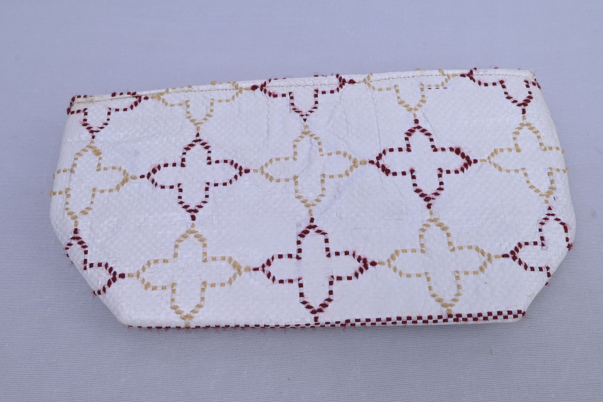 Handwoven Taat Fabric Utility Pouch (Tode Bag) with Zip Closure