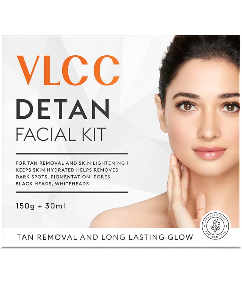 VLCC De-tan Facial Kit - 180g For Tan Removal & Skin Lightening