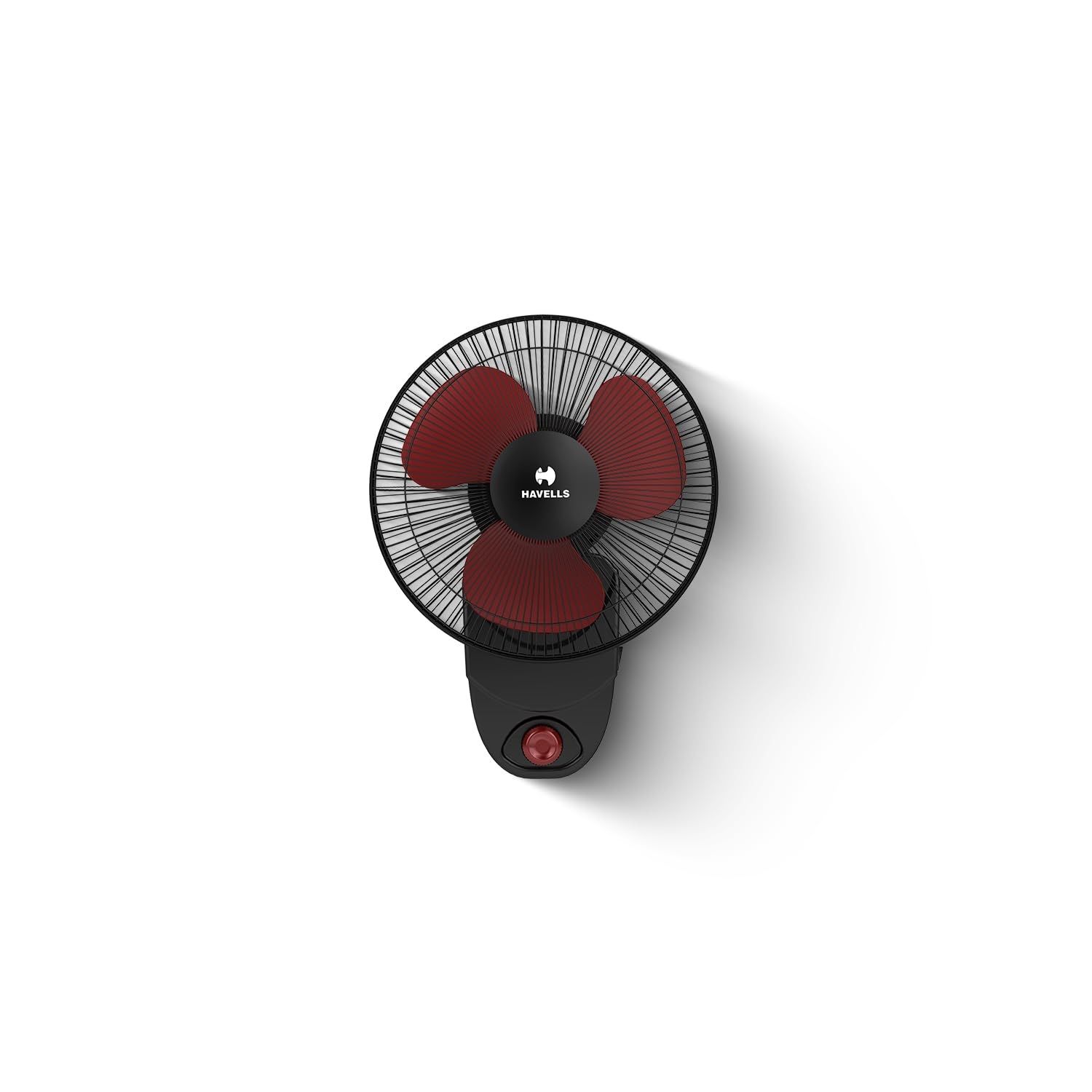 Havells Candy HS Wall & Table Fan 230 mm 100% Copper Wire Motor, Watt: 60 Air Flow: 35 cmm|Speed: 2700 RPM 2 Year Warranty - Red