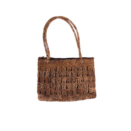 Banana Fiber French Tote Bag (1SGAUTLKA02699)