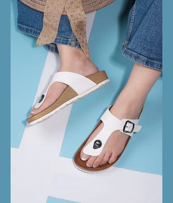 Fentacia White Women's Flats