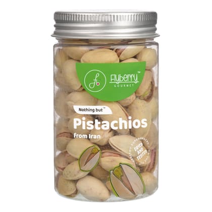 Flyberry Gourmet Premium Iranian Pistachios, 100g | Rich in Protein and Dietary Fibre