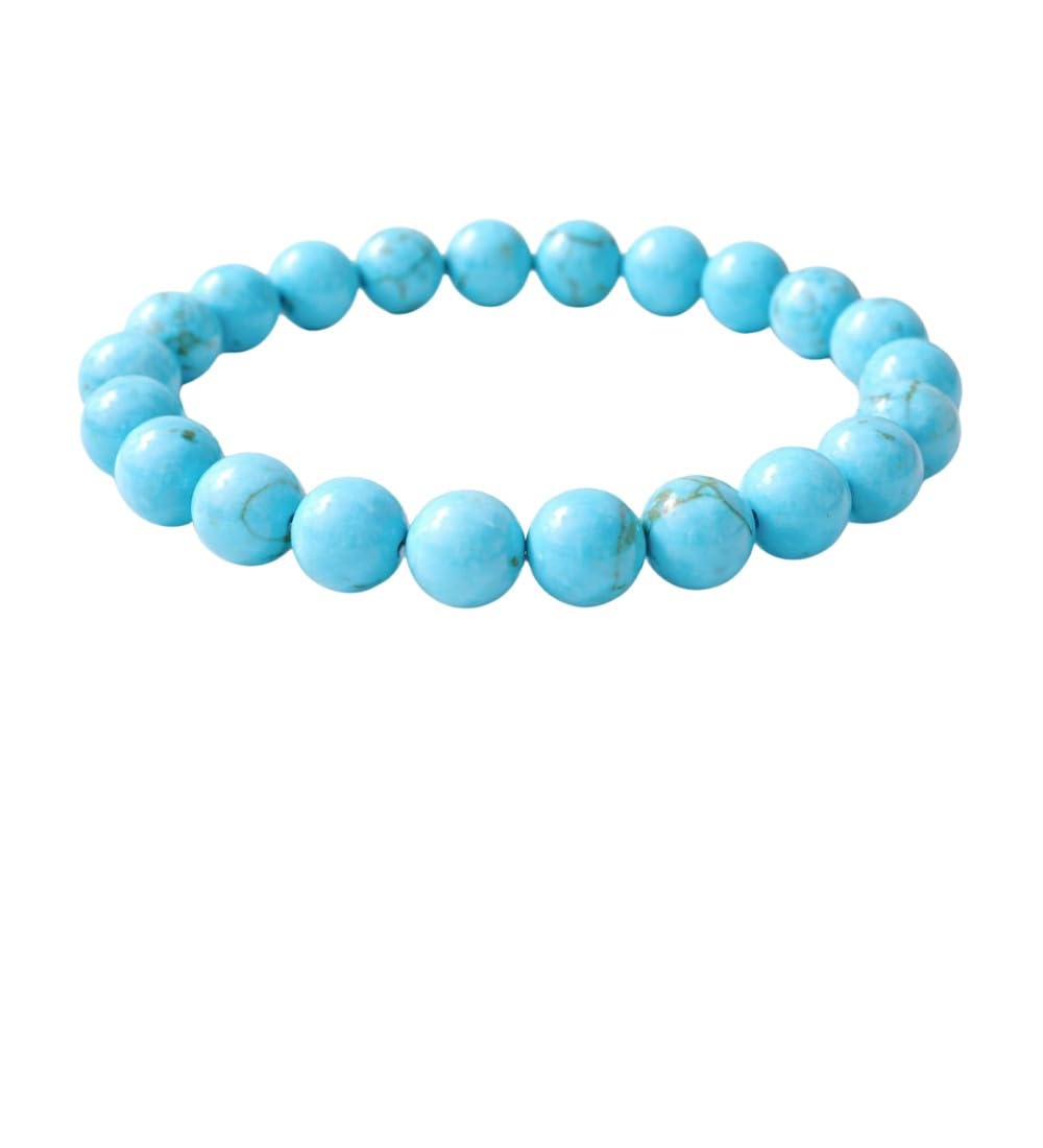 Natural Crystal 8mm Turquoise Bracelet (Sky Blue)-PID64907