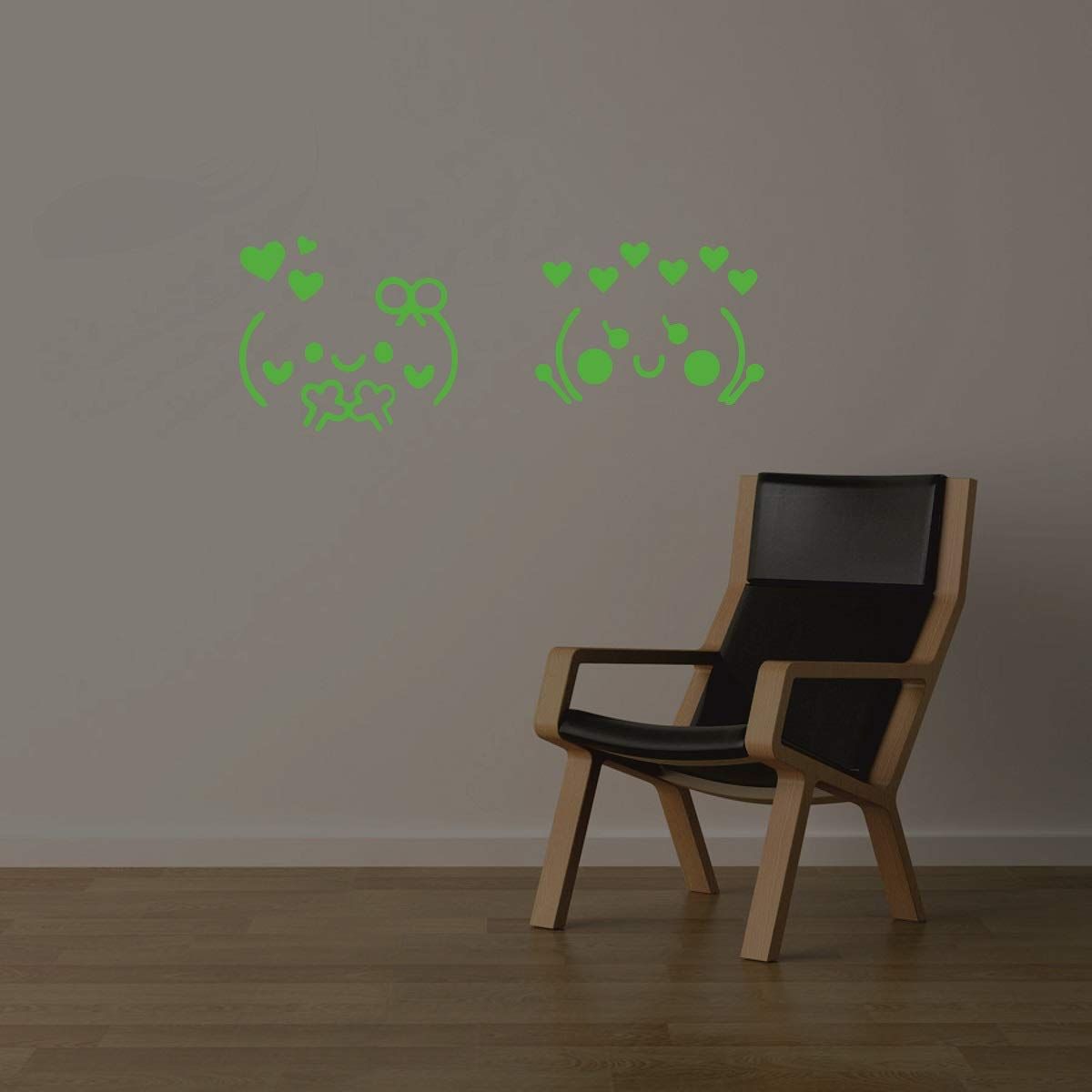 DreamKraft Glow in The Dark Kids Room Decor Radium Sticker (Green 20 cm X 25 cm)