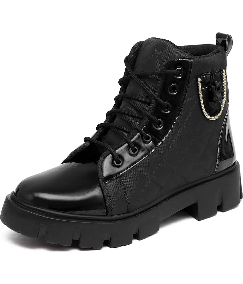 Rising Wolf Black Men's Casual Boots