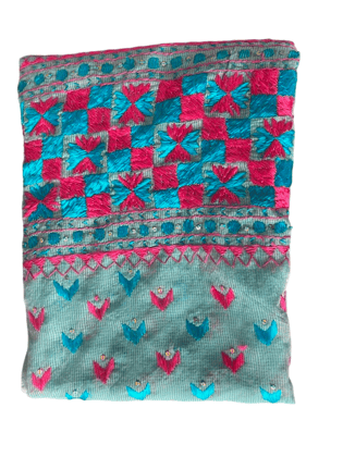 Hand-Embroidered Chanderi Dupatta Hand-Embroidered Chanderi Dupatta