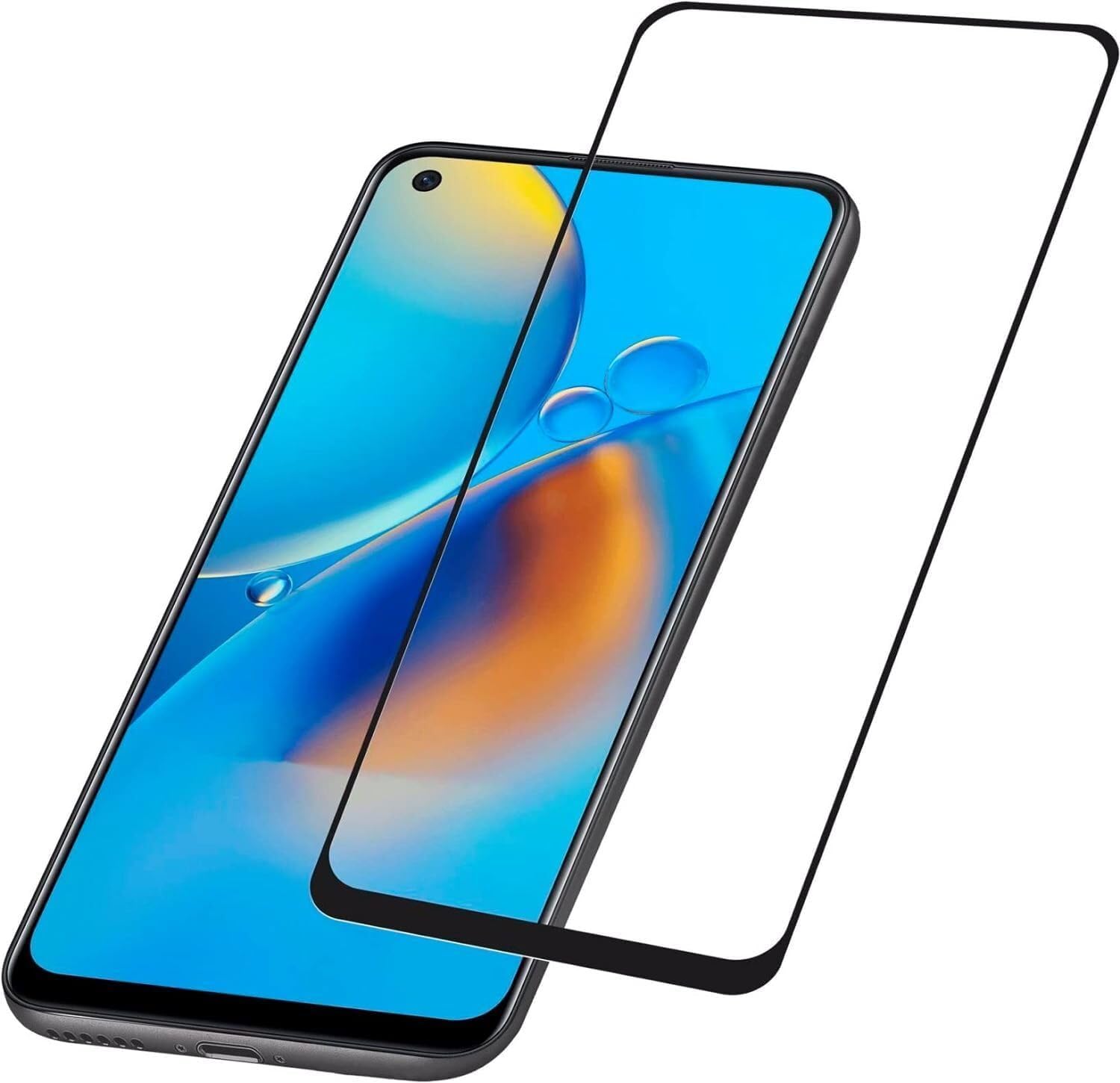 PLUGTECH Advanced Tempered Glass With Anti-Explosion 9H Hardness Edge-To-Edge Coverage Screen Guard for OPPO RENO5