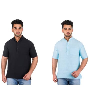 DESHBANDHU DBK Multi 100 Percent Cotton Kurta Pack of 2