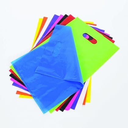 Enviclean Plain Compostable Bag (500 kg) | Multicolor Flexiloop Design | Versatile Retail Shopping Solution