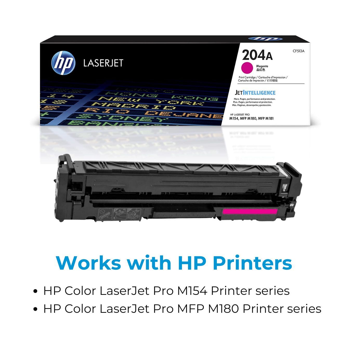 HP 204A Magenta Original LaserJet Toner Cartridge (CF513A)