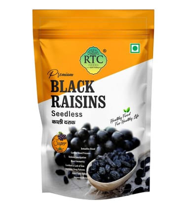 RTC FOODS Premium 250g Seedless Afghani Black Raisins (Kali Kishmish) | High in Dietary Fiber & Potassium | Naturally Sweet & Flavorful Dry Fruit Snack RTC FOODS Premium 250g Seedless Afghani Black Raisins (Kali Kishmish) | High in Dietary Fiber & Potassium | Naturally Sweet & Flavorful Dry Fruit Snack