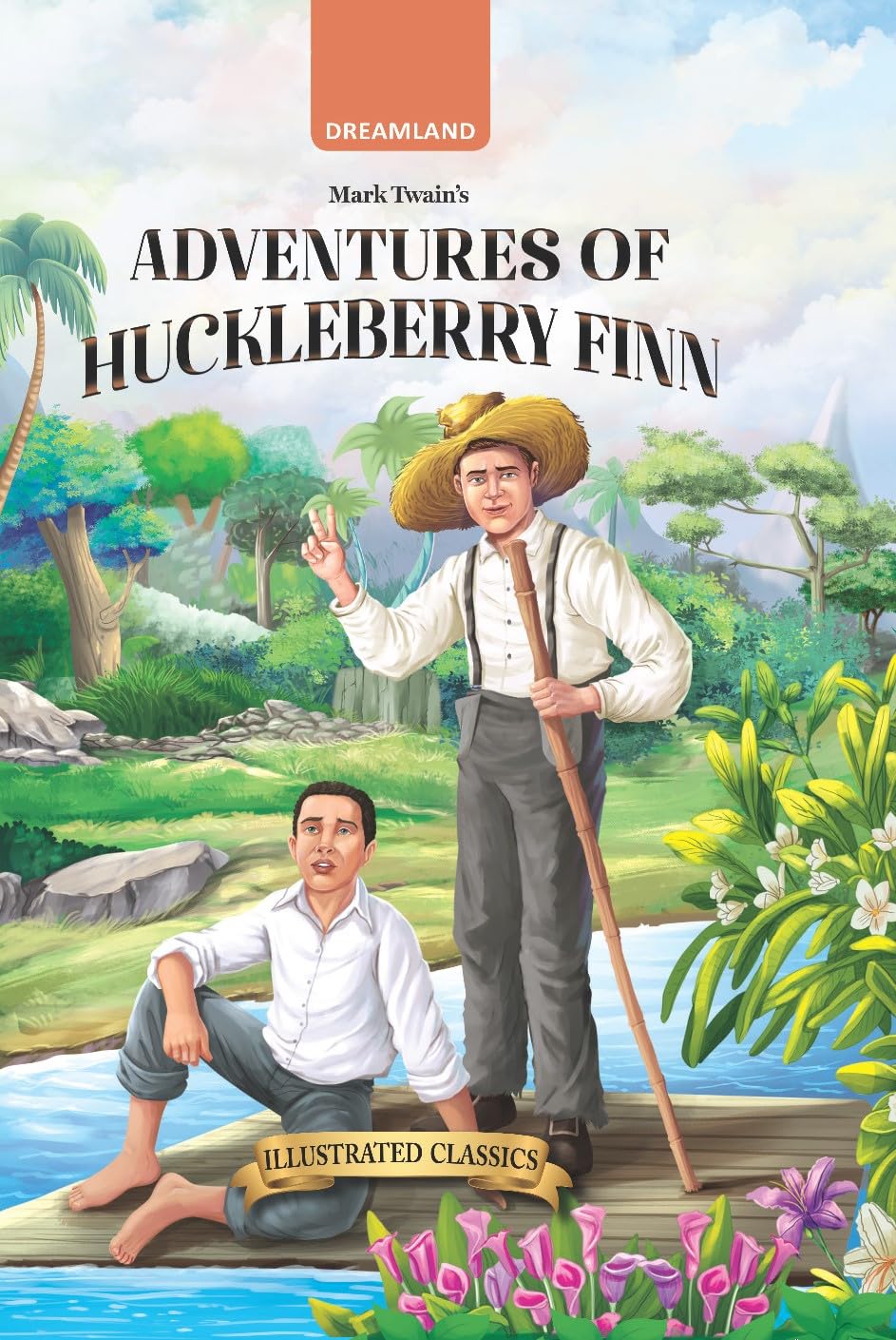 Adventure of Huckleberry Finn - Illustrated Abridged Classics for Children with Practice Questions