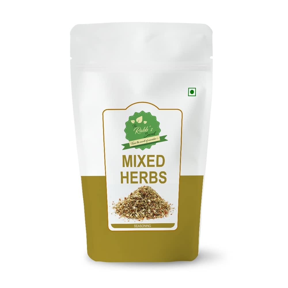 The Rabb's Secret Dried Mixed Herbs Seasoning: 100gm (Mix of oregano, basil, thyme, rosemary, parsley, chilli flakes, garlic powder) (Mixed Herbs, 100gm) (Mixed Herbs, 100gm)
