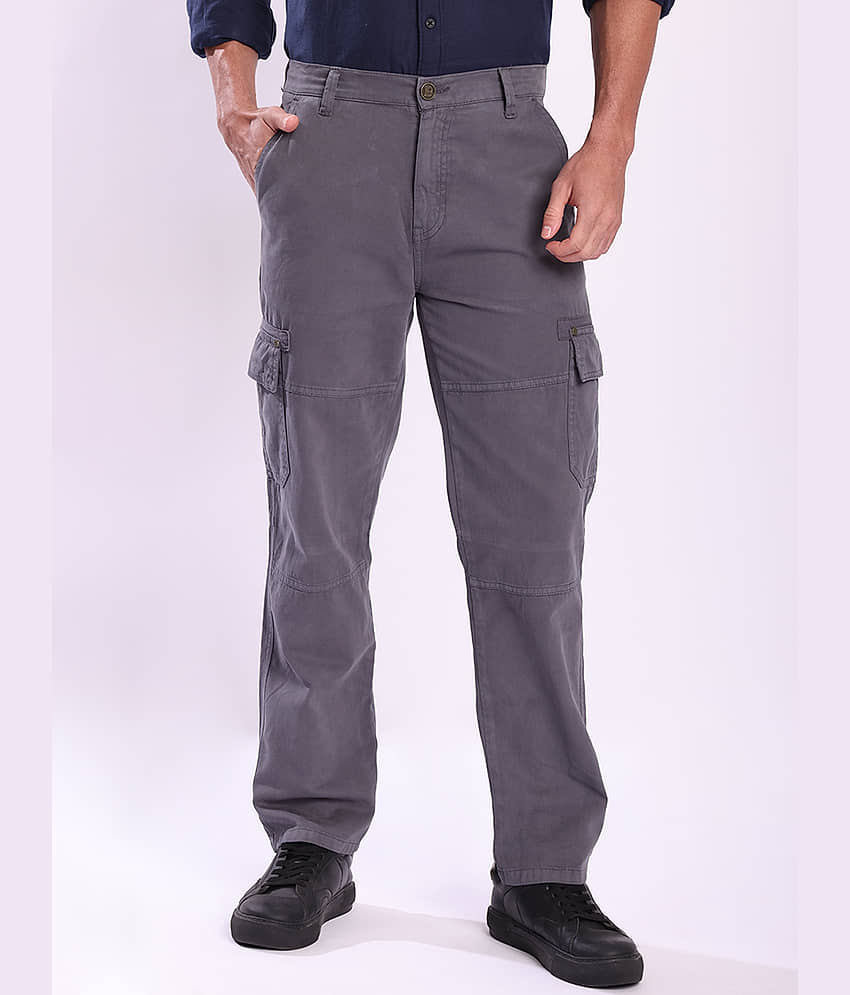 Bene Kleed Relax Flat Men's Cargos - Grey ( Pack of 1 )